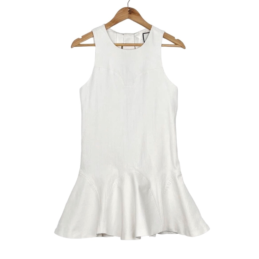 Alexis Alexia Sleeveless Knot-Back Mini Dress White Women’s Size Small